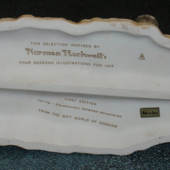 Norman Rockwell “A Boy and His Dog” Figurine Four Seasons Spring CHRISTMAS GIFT - Picture 11 of 11
